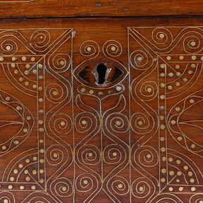 Brass Bound Mandalay Dowry Box From Burma - 1900