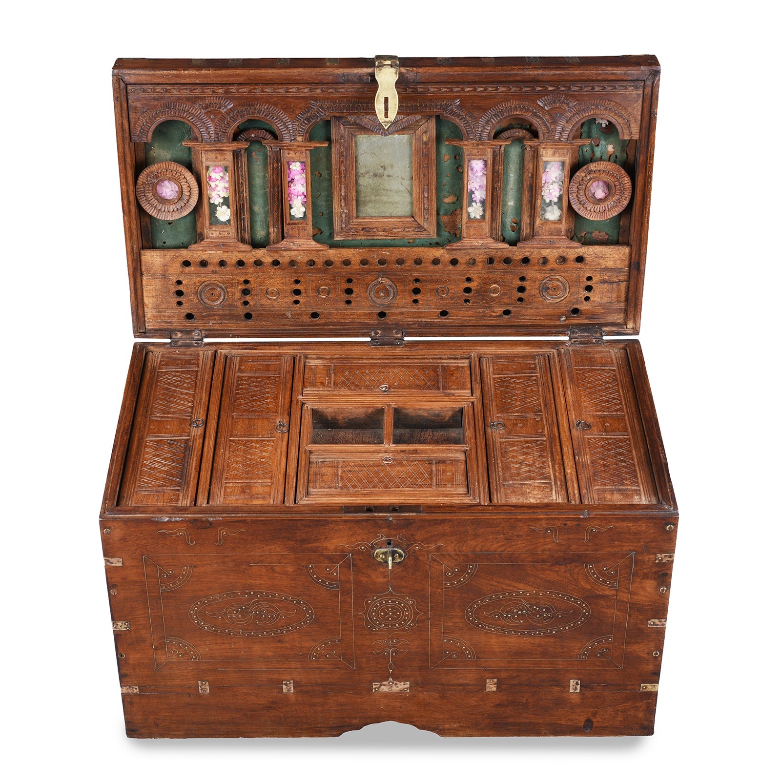 Mandalay Dowry Chest From Burma - 19th Century