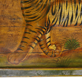 Indian Folk Art Tiger Panel from Rajasthan