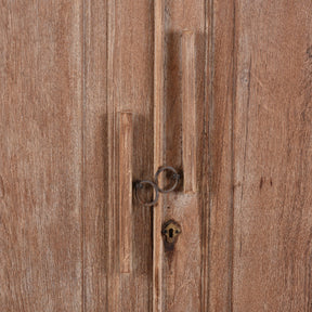 Limed Teak Wardrobe - 19th Century