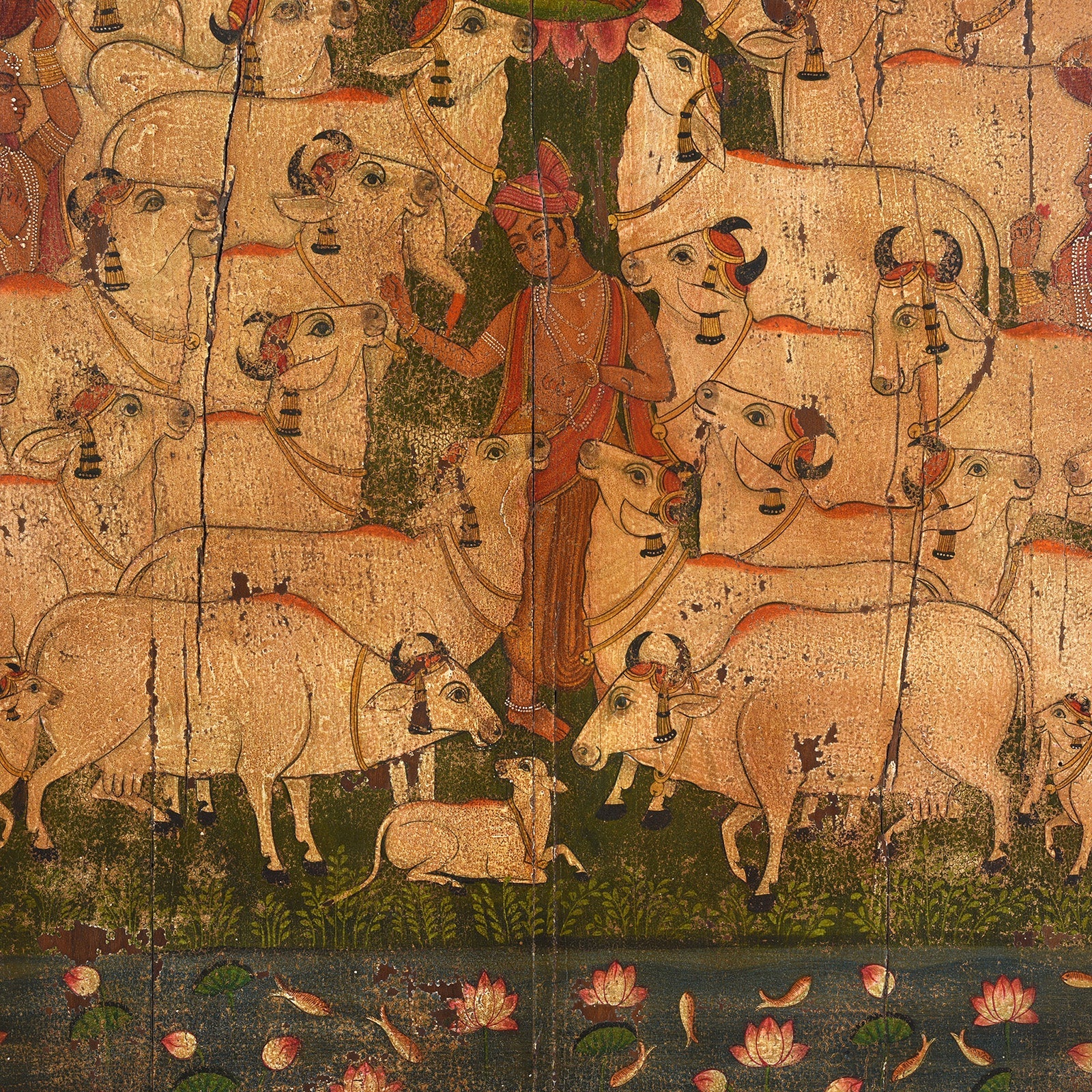 Painted Wooden Pitchwai Painting