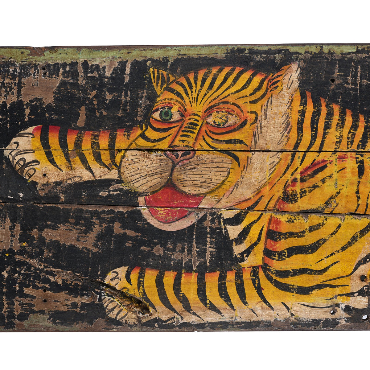 Black Painted Tiger Panel (Horizonal)