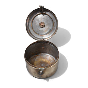 Indian Small Brass Chapati Box - Ca 1930