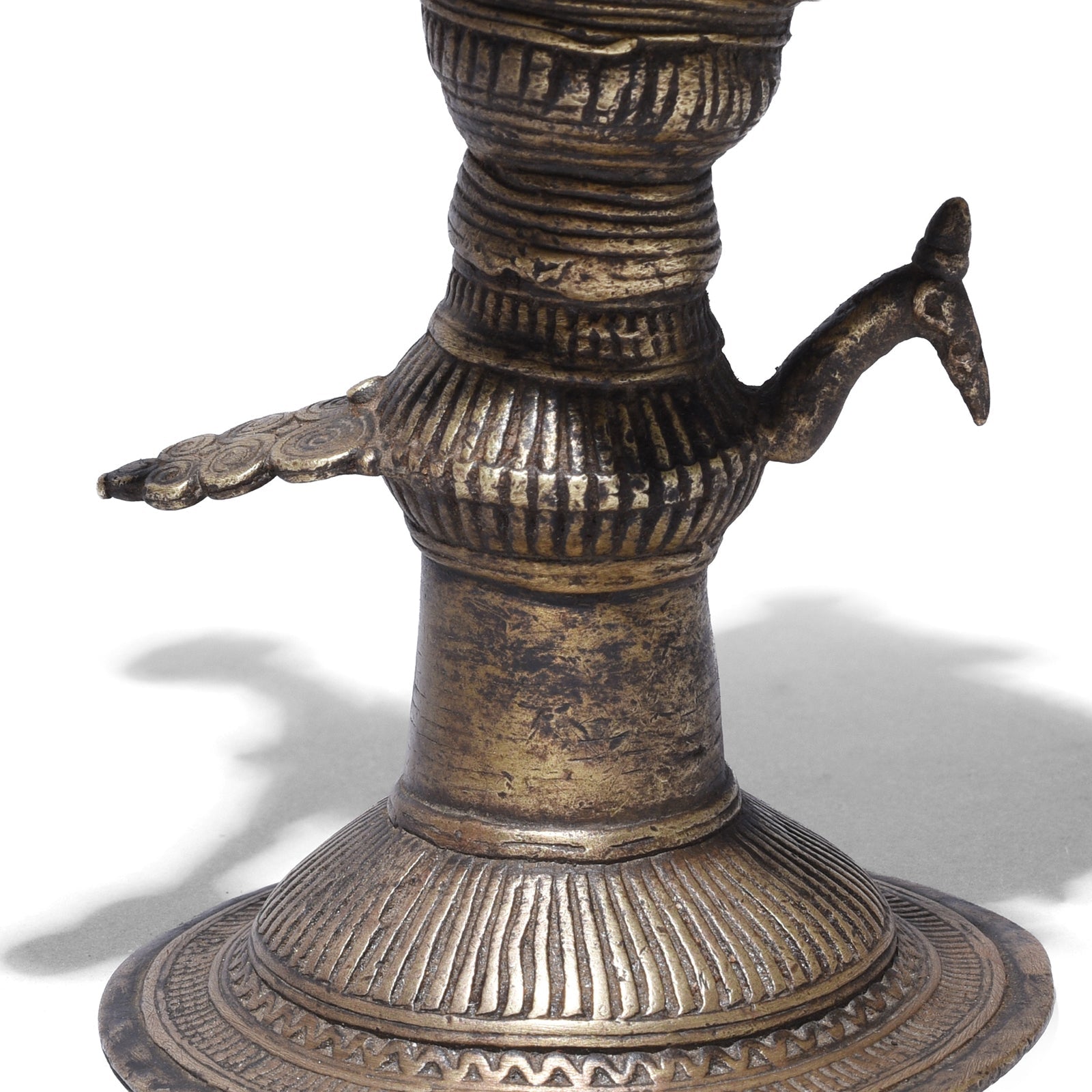 Dhokra Oil Lamp From Chhattisgargh - 1920
