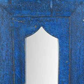 Blue Painted Mihrab Mirror