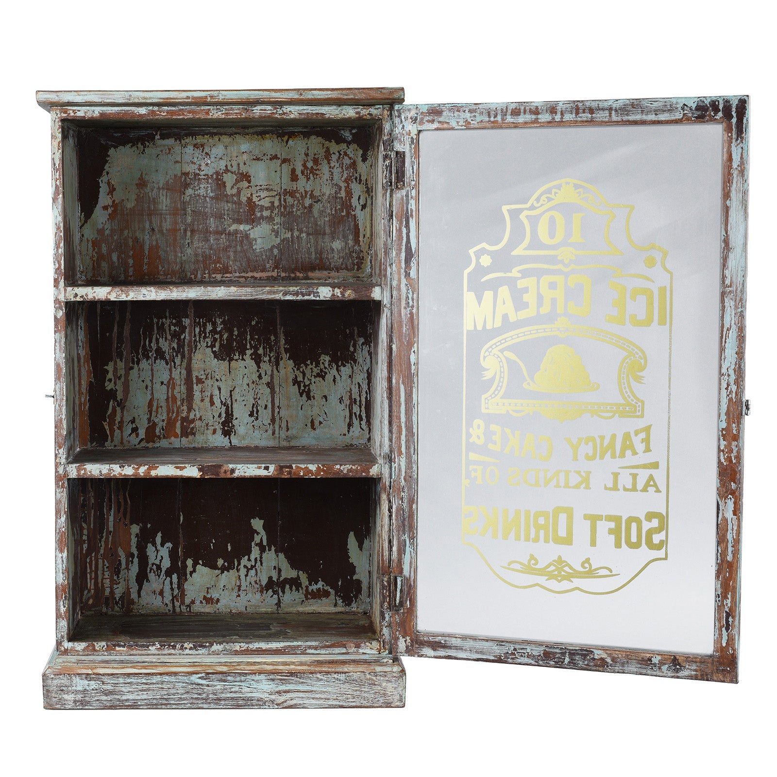 Painted Wall Cabinet From Gujarat - Ca 1940's
