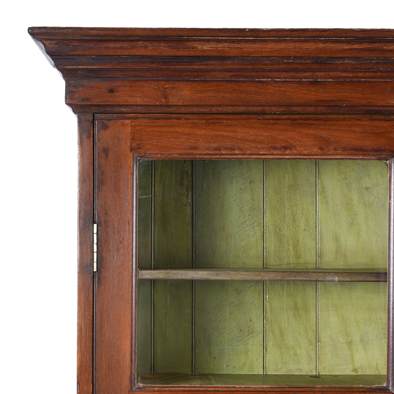 Glazed Teak Indian Book Cabinet - 19th Century