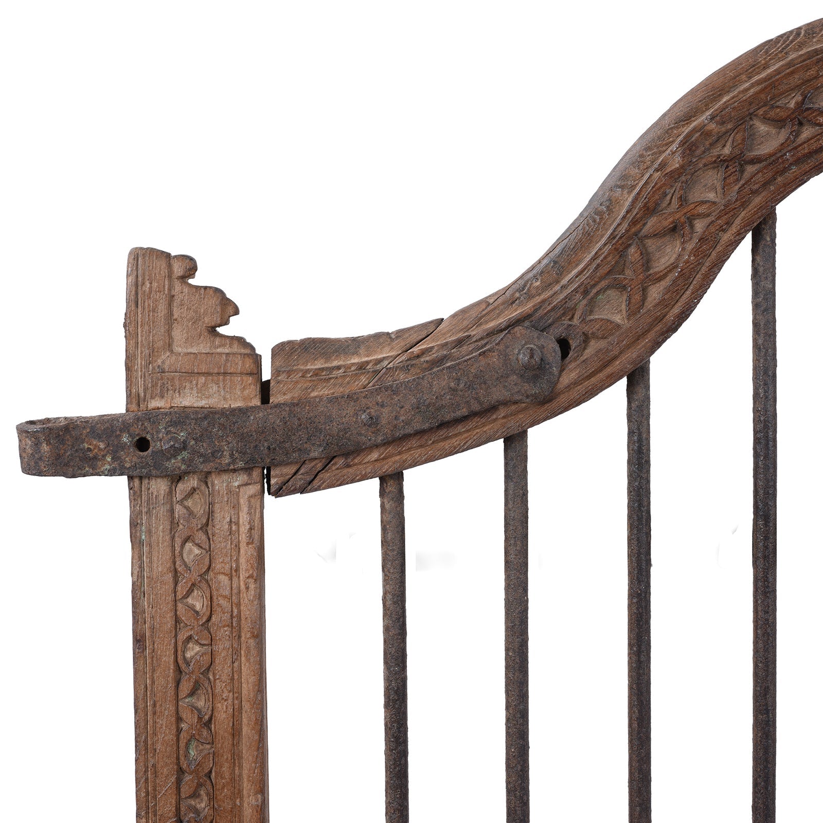 Indian Dog Gate From Gujarat - 19th Century