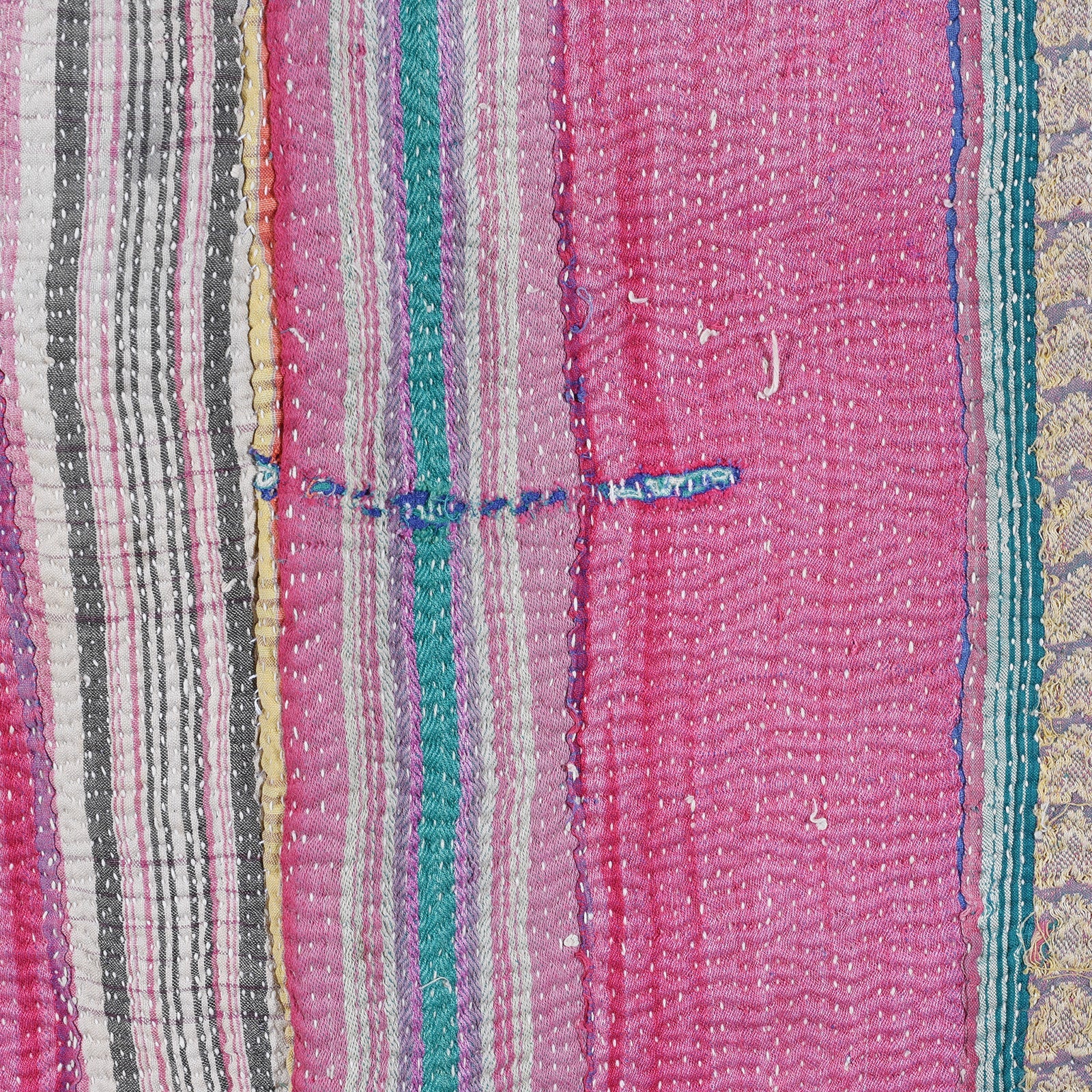 Vintage Bengali Kantha Throw