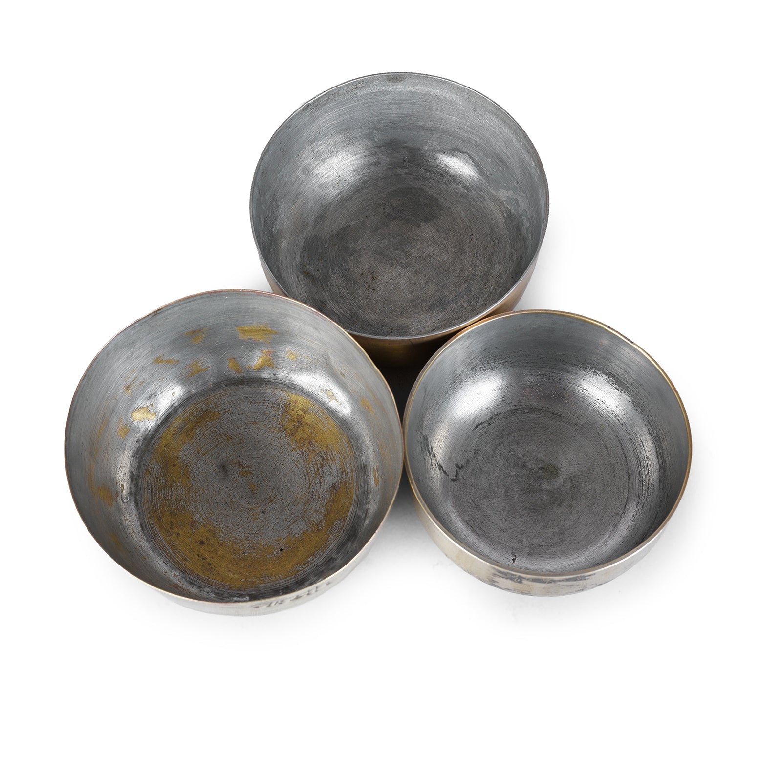 Brass Kattori Bowls Set Of 3 - Ca 1940