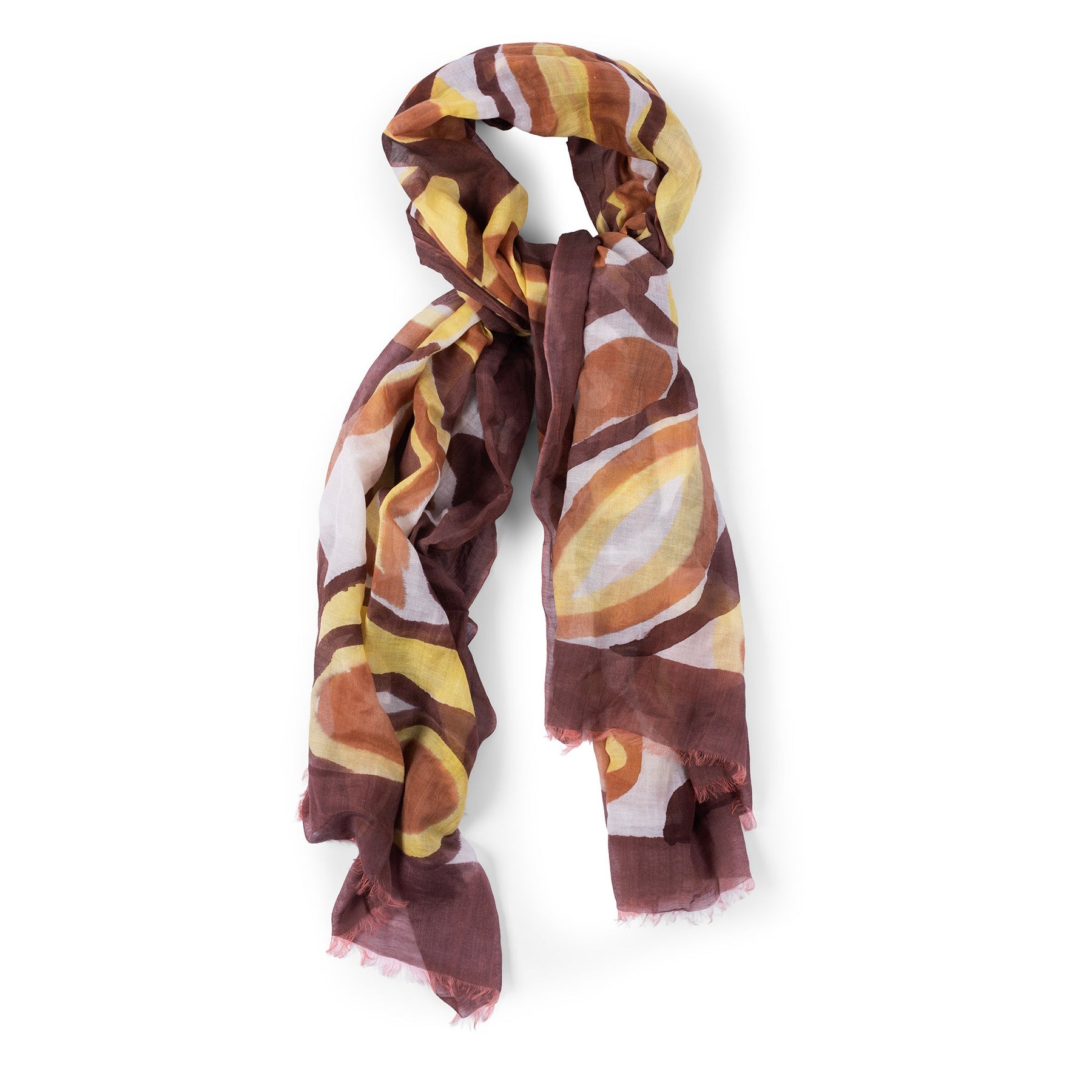 Cotton Silk Scarf - Bronze