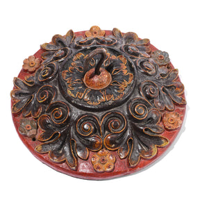 Painted Ceiling Rose From Bikaner - 19th Century
