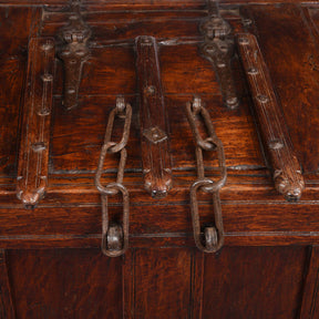 Teak Stick Chest From Banswara Tribal Area - 19thC