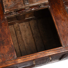 Teak Stick Chest From Banswara Tribal Area - 19thC