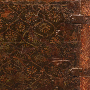 Painted Teak Chest from Nagaur - 18thC