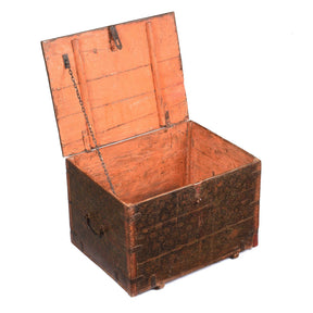 Painted Teak Chest from Nagaur - 18thC