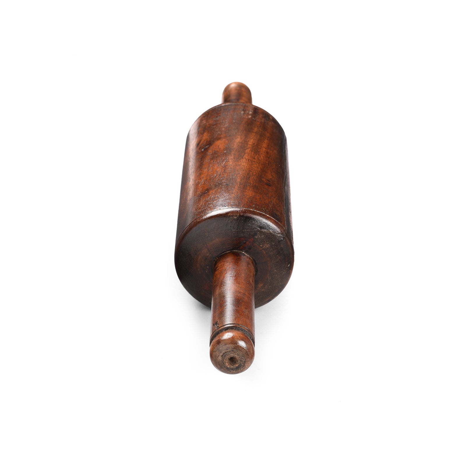 Old Indian Teak Rolling Pin From Rajasthan - Early 20thC
