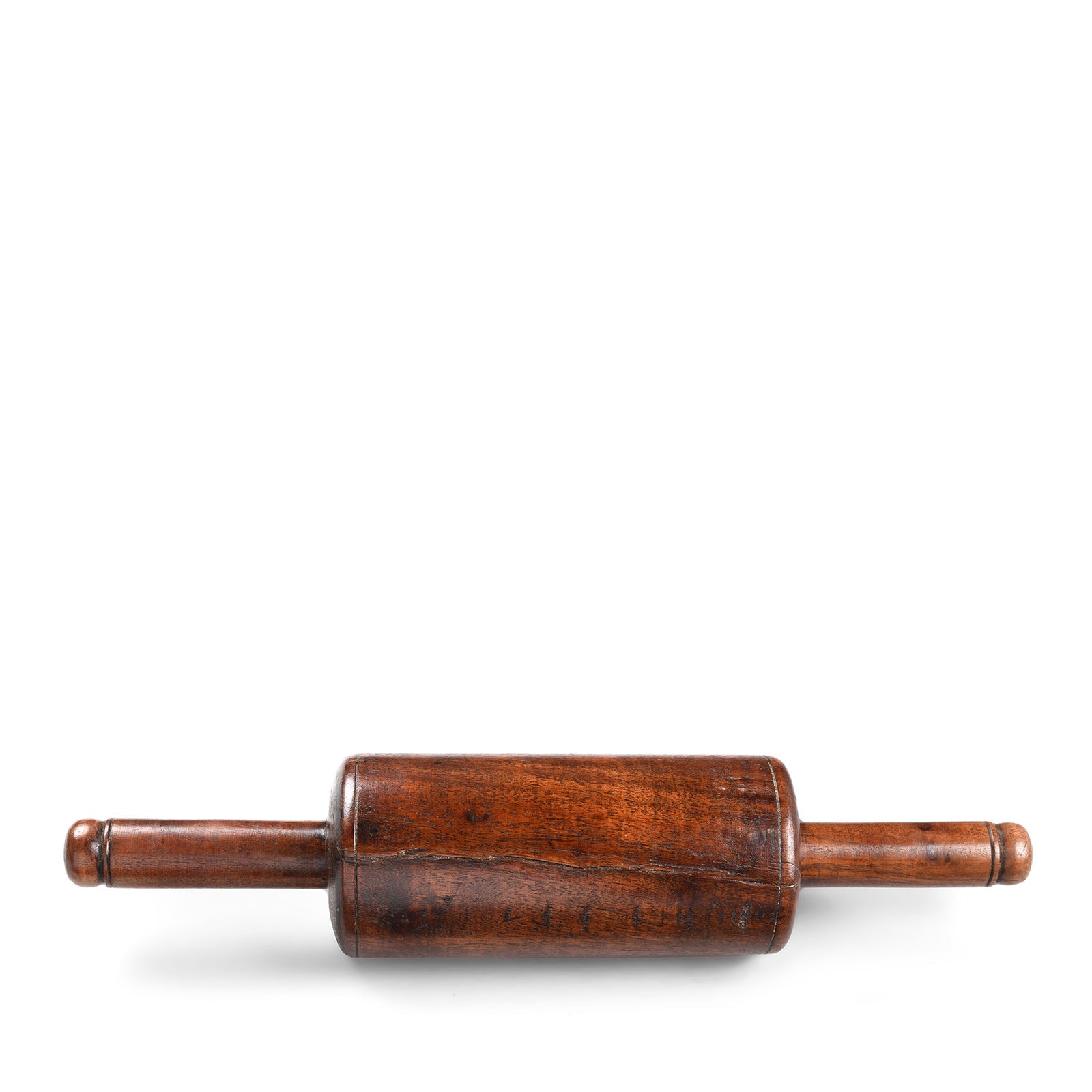 Old Indian Teak Rolling Pin From Rajasthan - Early 20thC