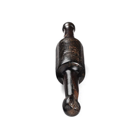 Old Indian Teak Rolling Pin From Rajasthan - Early 20th Century