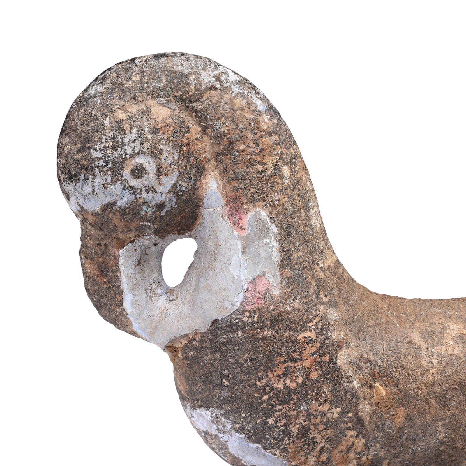 Stone Parrot Turban Hanger From Dungarpur - 19thC