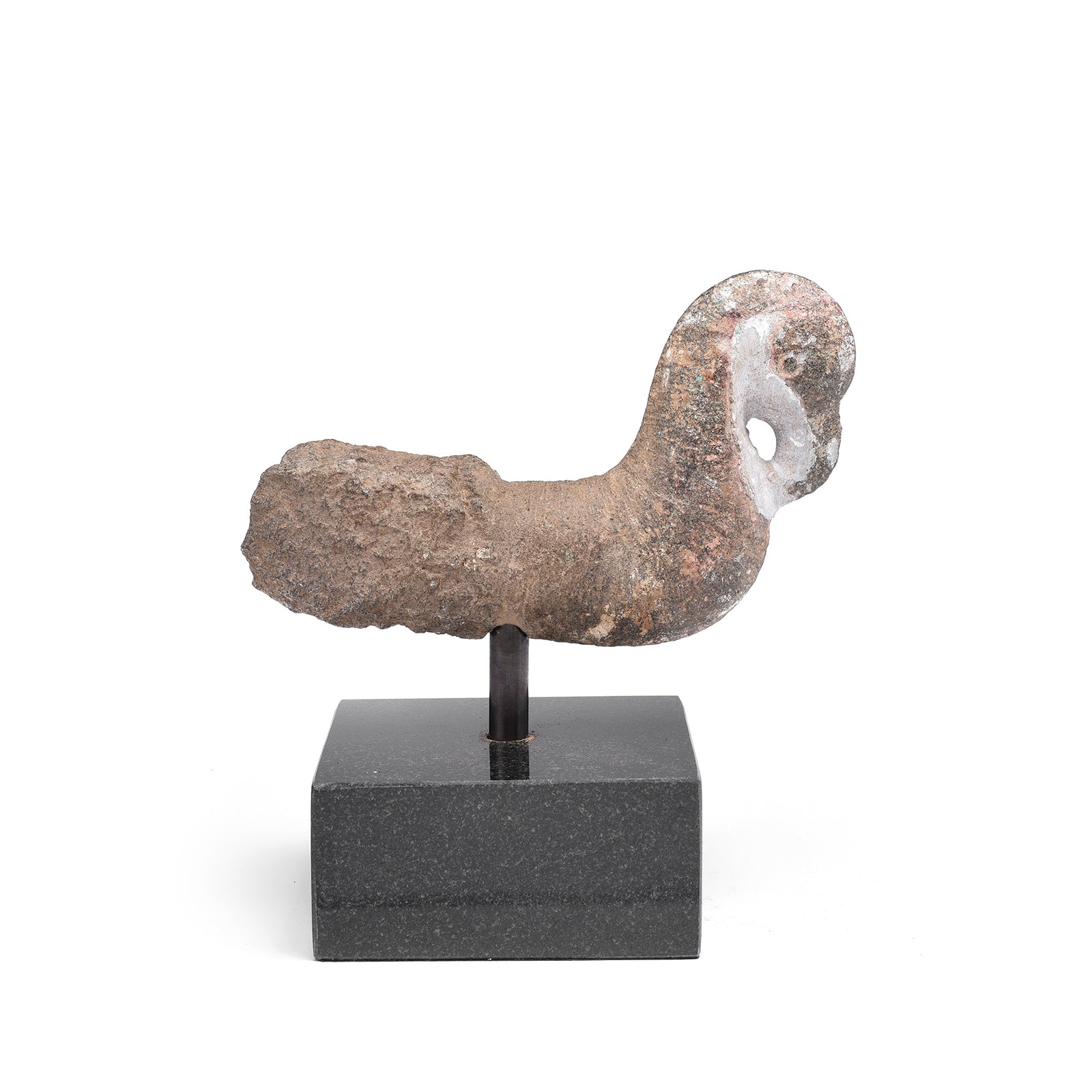 Stone Parrot Turban Hanger From Dungarpur - 19thC