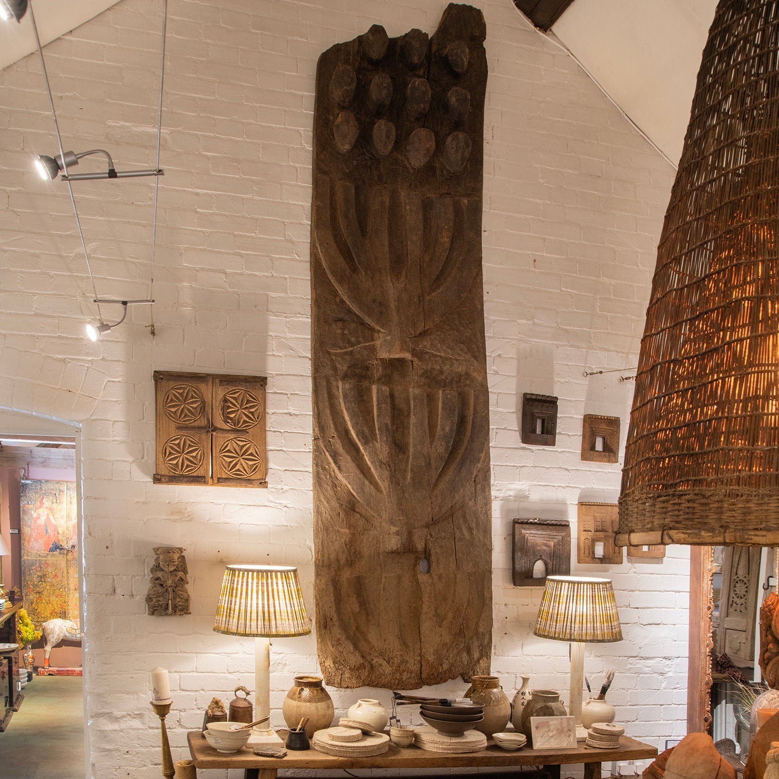 Carved Tribal Totem Panel from Nagaland - 19thC