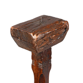 Teak Tribal Candlestick from Banswara - 19thC