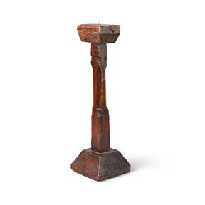 Teak Tribal Candlestick from Banswara - 19thC