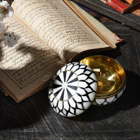 Bone Inlay & Brass Mughal Style Box