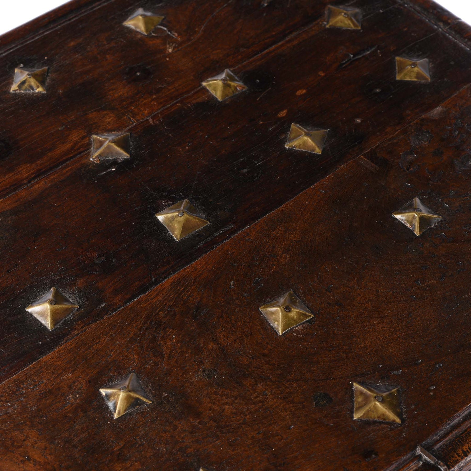 Rosewood Jewellery Box With Brass Peacocks - 19thC