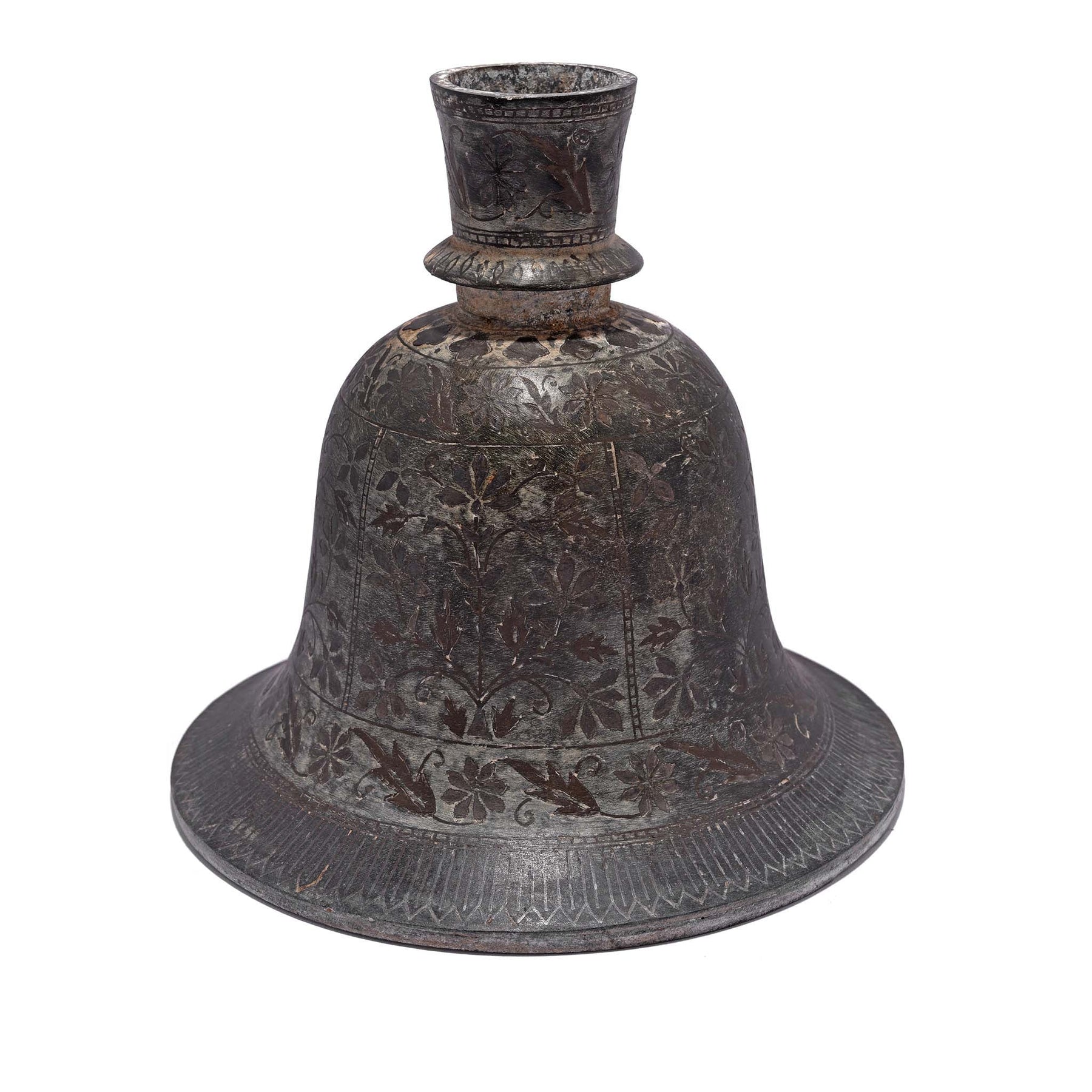 Bidriware Hookah Base from India - 19th Century
