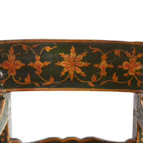 Polychrome Indian Chair From Bikaner - 19th Century