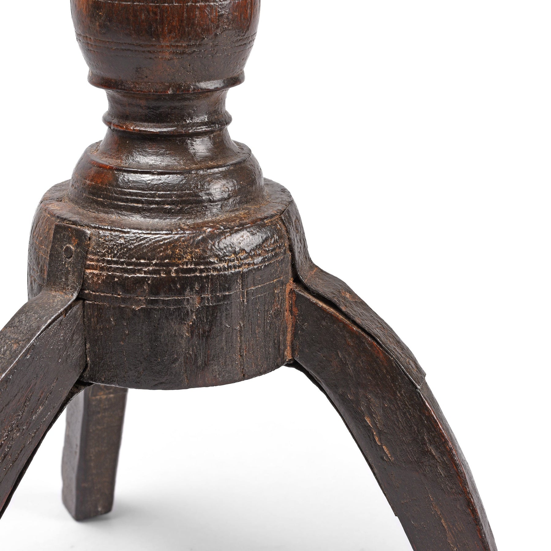 Teak Tribal Candlestick from Banswara - 19thC