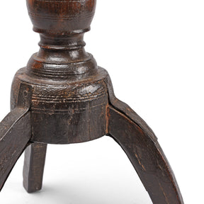 Teak Tribal Candlestick from Banswara - 19thC
