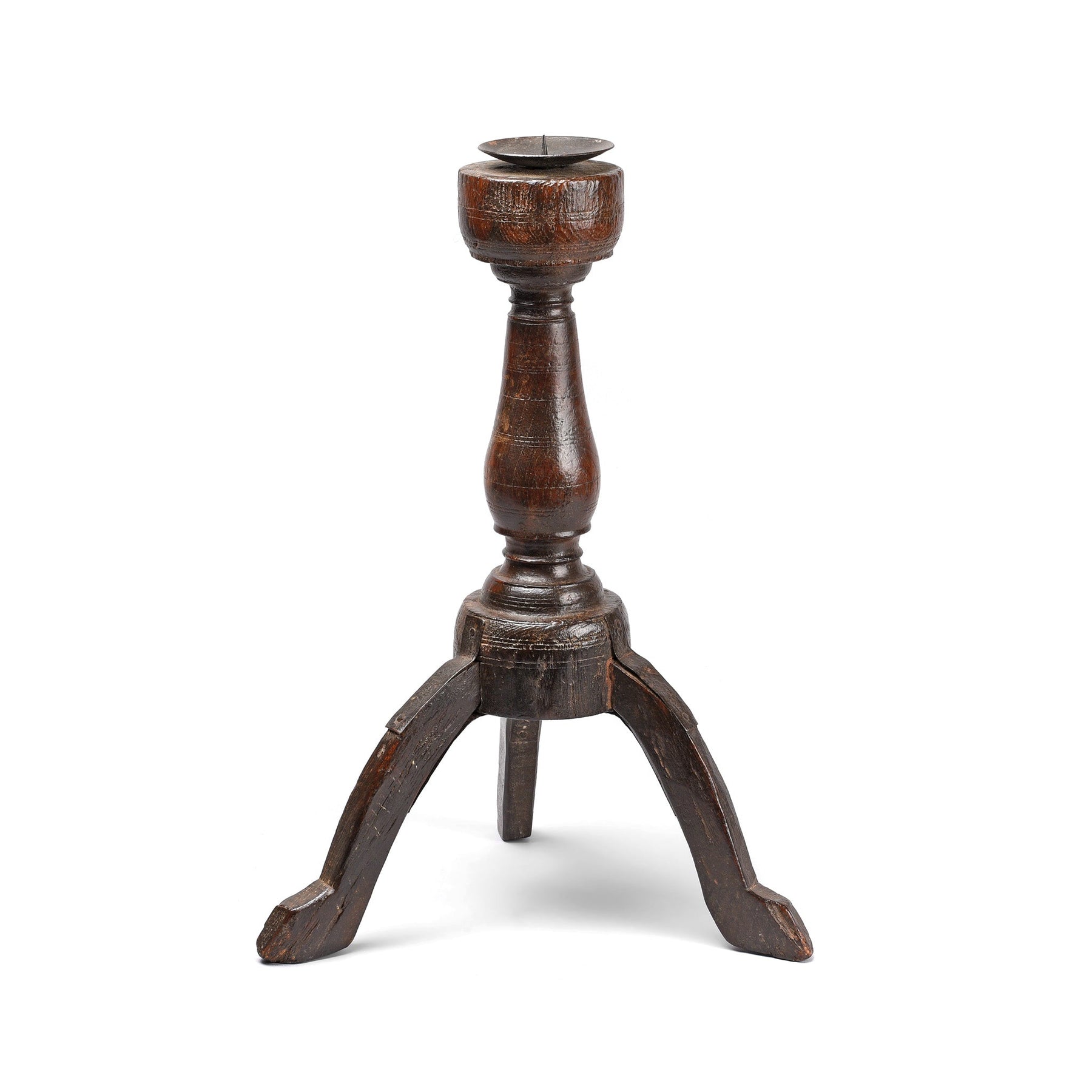 Teak Tribal Candlestick from Banswara - 19thC