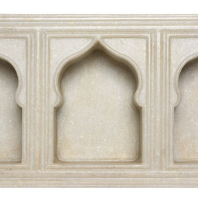 White Marble Lamp Niche (Triple) - Mughal Style