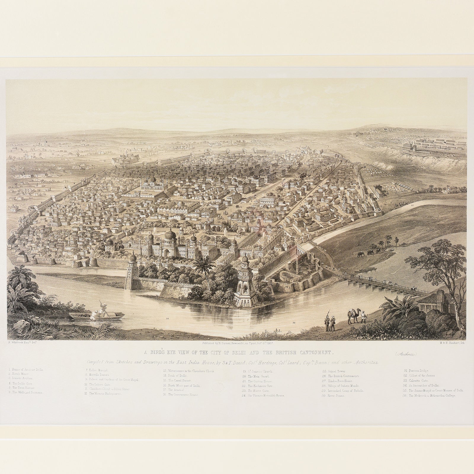 Framed Oriental Map Prints