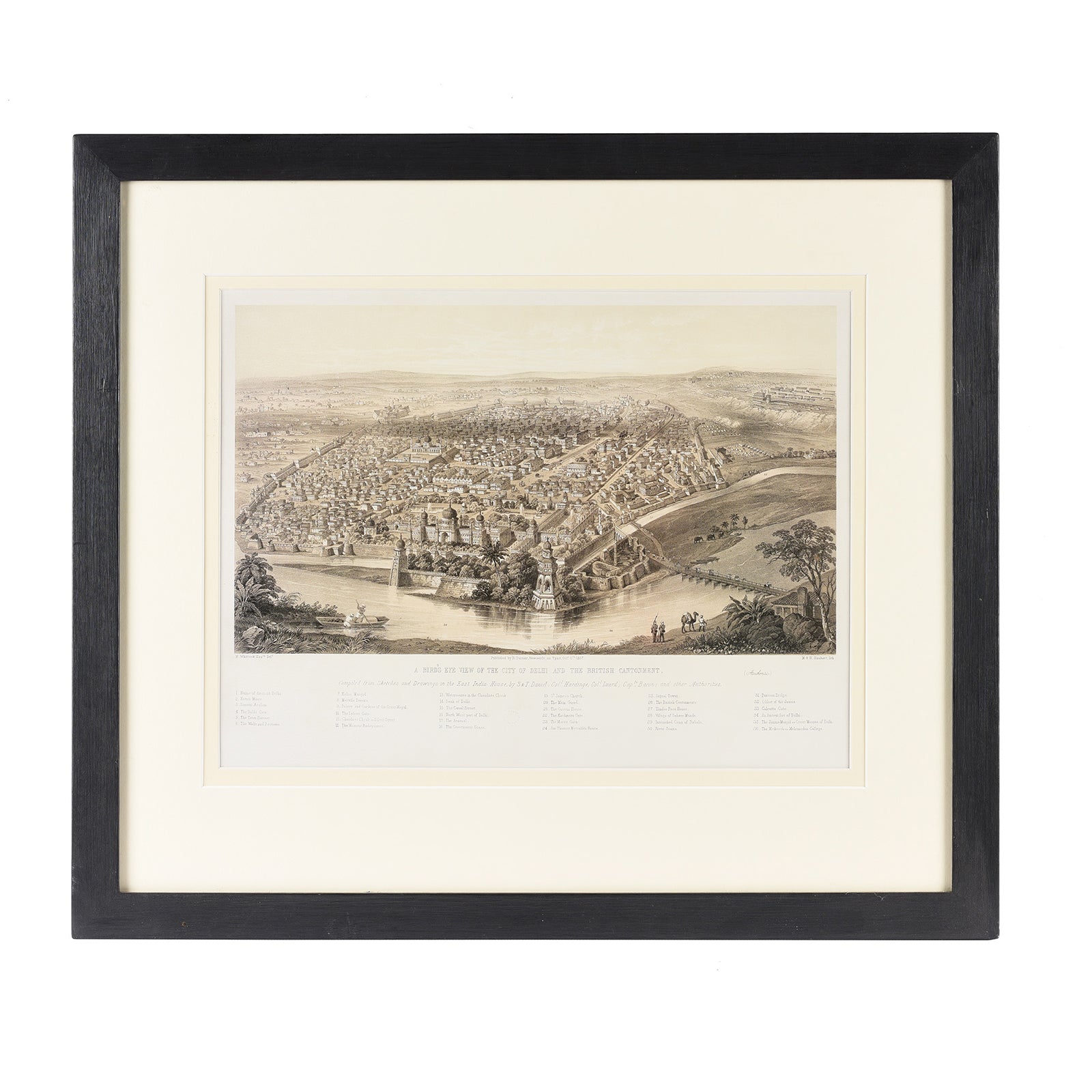 Framed Oriental Map Prints
