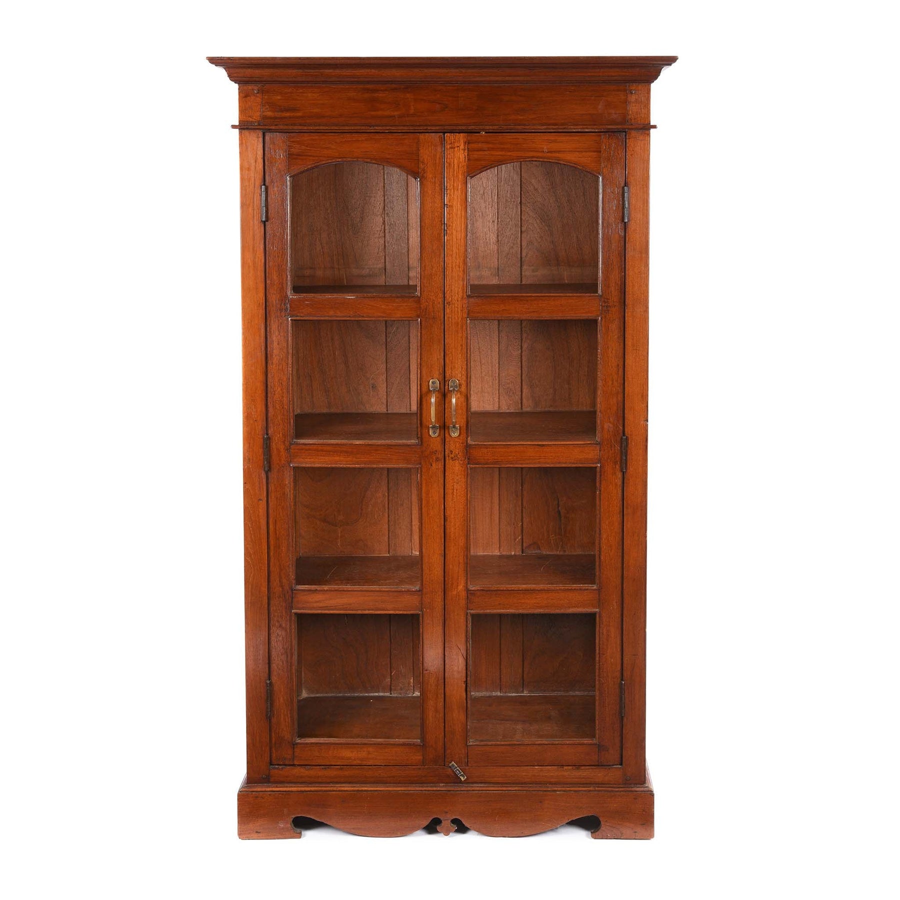 Anglo Indian Glazed Book Cabinet - Ca 1930