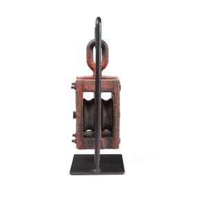 Old Teak Ships Pulley From Gujarat - Circa 1910