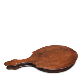 Carved Teak Chapatti Board From Banswara Tribal Region - Ca 1920