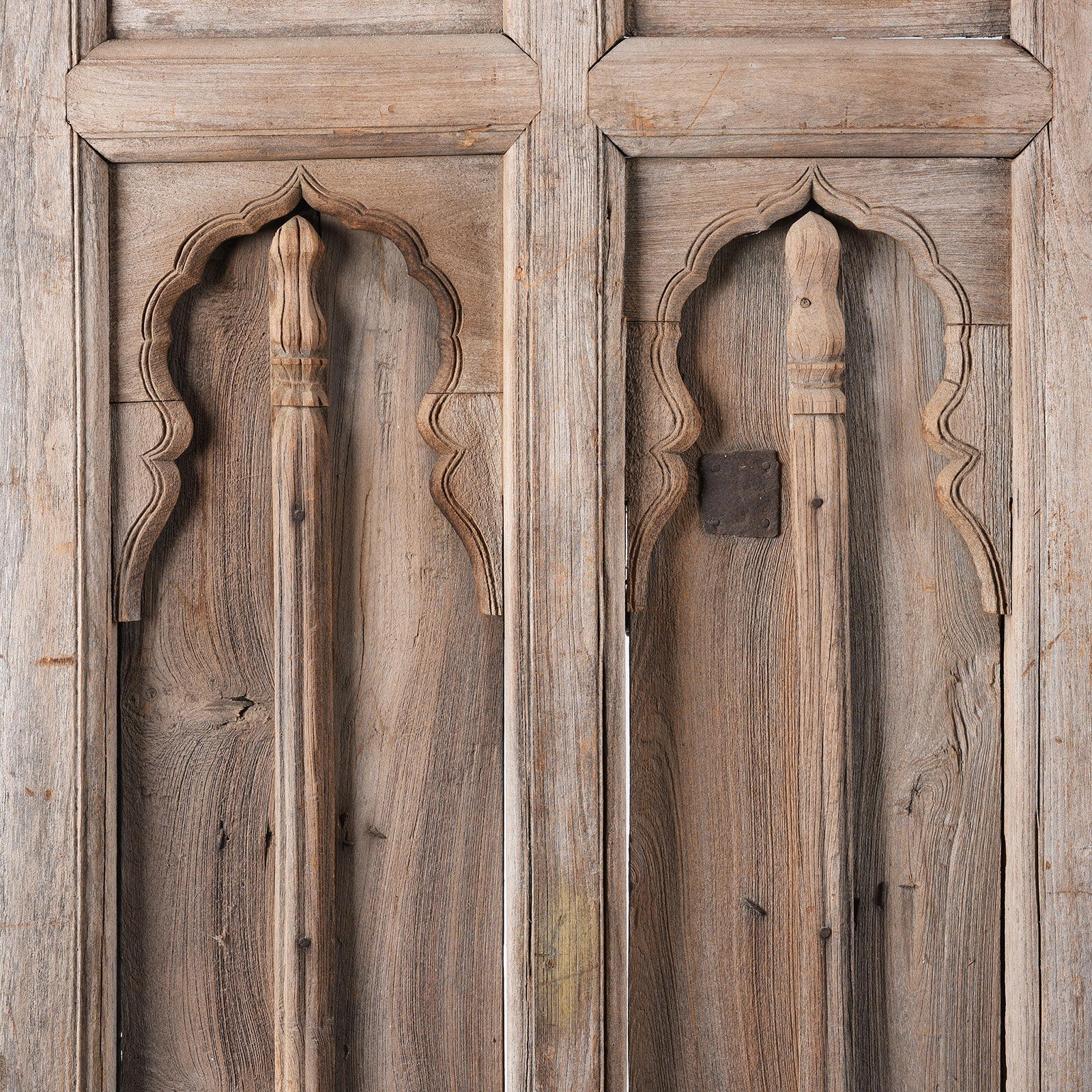 Carved Teak Window Shutter From Hyderabad - 19th Century