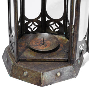 Painted Moroccan Style Storm Lantern