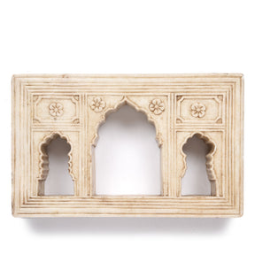 Mughal Style White Marble Lamp Niche
