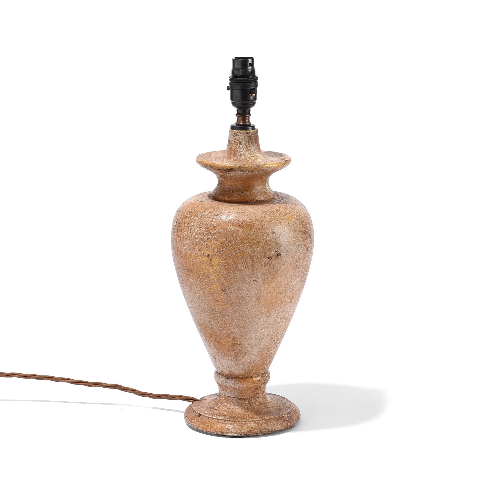 Turned Wood Table Lamp