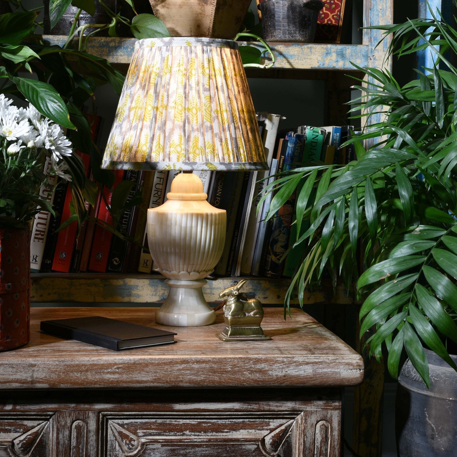 Regency Style Bone Inlay Table Lamp