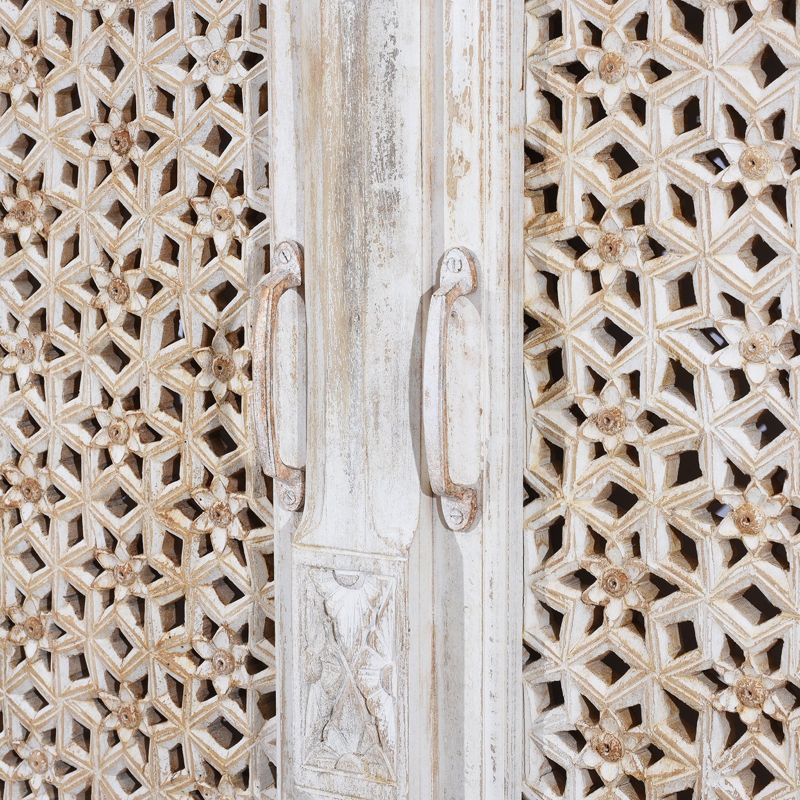 Carved Jali Purdah Screen - Mughal Style