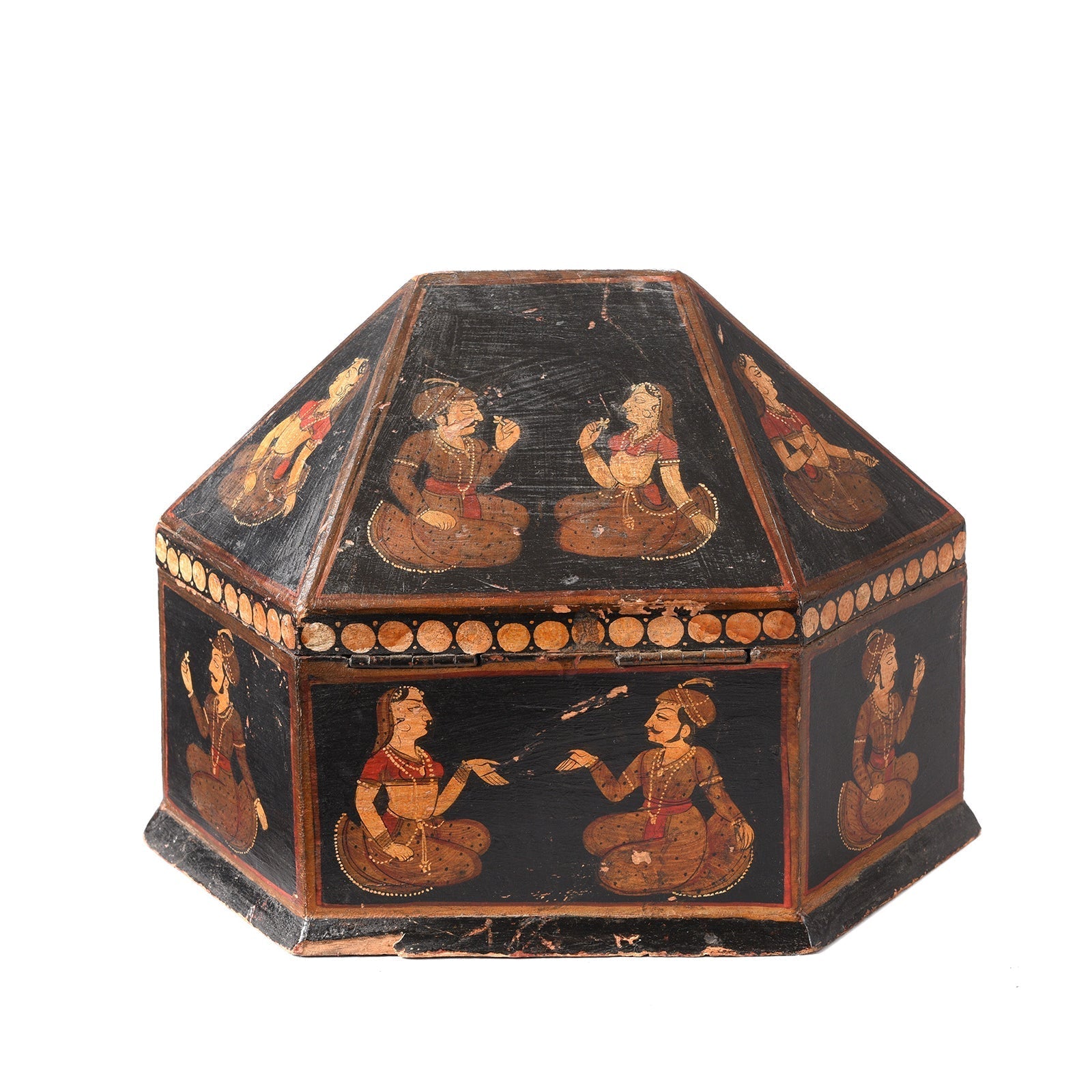 Hand Painted Indian Jewellery Box from Rajasthan