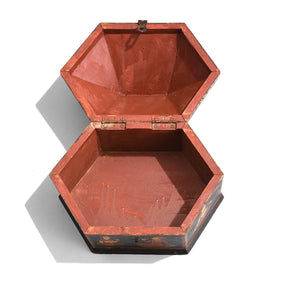 Hand Painted Indian Jewellery Box from Rajasthan