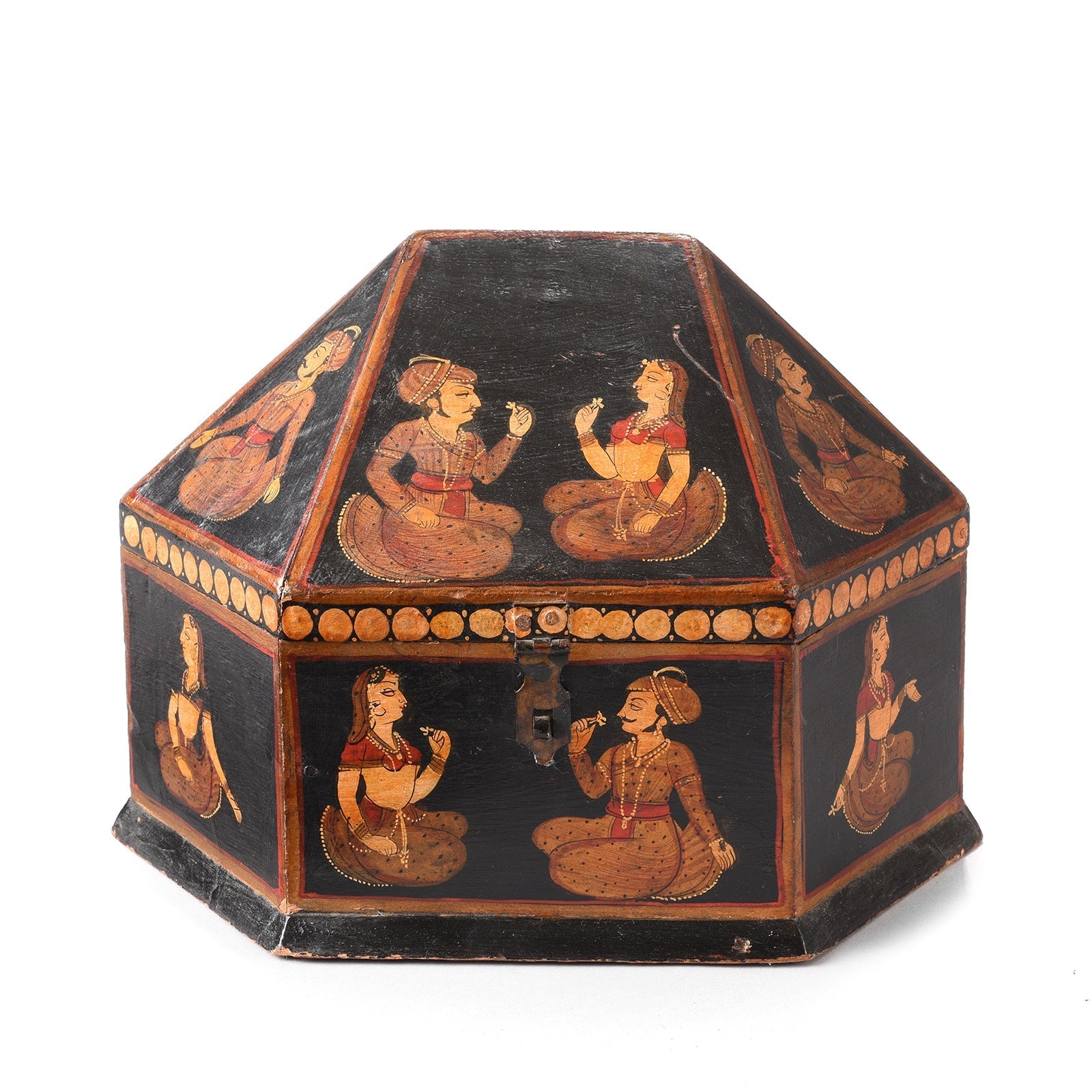 Hand Painted Indian Jewellery Box from Rajasthan